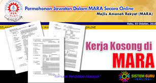 Maybe you would like to learn more about one of these? Kerja Kosong Di Mara Dengan Pelbagai Tawaran Gred Dan Jawatan