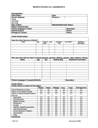 For our professional services please contact us at info@datacentertalk.com introduction: Biopsychosocial Assessment Template Doc Fill Out And Sign Printable Pdf Template Signnow