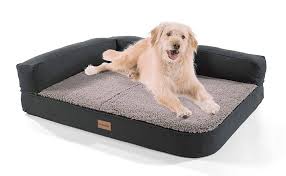 Votre chien ou votre chat aura enfin son canapé à lui ! Brunolie Odin Canape Pour Chien Lavable Orthopedique Et Antiderapant Coussin Pour Chien Dossier Amovible Taille M 120 X 80 X 12 Cm Gris Amazon Fr Cuisine Maison