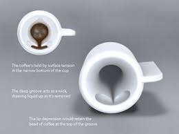 The bottom was completely flat, no rim across the edge. On Orbit Coffee Cup Design To Use In Spacecraft Tuvie