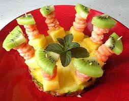 Recette Mini Brochettes De Crevettes Ananas Et Kiwi Brochette Crevette Brochette Mini Brochettes