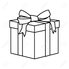 Big bow christmas gift box. Outline Wrapped Gift Box Decorated With Big Ribbon Bow Vector Royalty Free Cliparts Vectors And Stock Illustration Image 78952987