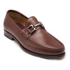 Bruno Magli Enzo Pebbled Leather Bit Loafer Whiskey