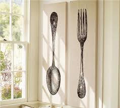 10 Fun Spoon And Fork Wall Decor For Creative Kitchen Kitchen Wall Art Pottery Barn Diy Pottery