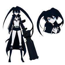 She bears two scars on her midriff; Black Rock Shooter From Black Rock Shooter
