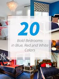 Kingfisher room, one of the themed guest rooms at sooke harbour house, luxury inn on vancouver island. 20 Bold Bedrooms In Blue Red And White Colors Home Design Lover
