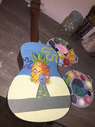Although ukuleles come in different sizes and different registers, ukulele tuning is standard throughout this family of instruments. Pineapple Home Ukulele Painted Ukulele Spongebob Painting Ukulele Art