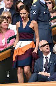 Shop the latest and ✈ enjoy express delivery and free returns today. Wimbledon Victoria Beckham S Color Blocked Dress Kate Middleton S Jonathan Saunders Glamour