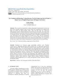 This to choose the next sentence which. Pdf The Validation Of Reading Comprehension Test By Employing Rasch Model A Study Case At English Department Of Papua University