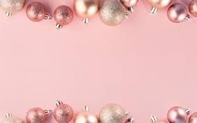 Wallpaper, photos, posters and banners. Christmas Pink And Gold Wallpapers Wallpaper Cave