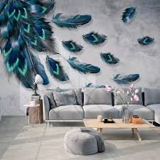 Let the sun in on your room with a peaceful forest wallpaper to brighten up each day. Custom Mural Wallpaper 3d Fashion Colorful Hand Painted Feather Texture Wallpaper For Walls Roll Bedroom Living Room Home Decor Wallpapers Aliexpress