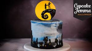 I used the packaging from the characters as a background for the cake. Nightmare Before Christmas Halloween Cake Cupcake Jemma Youtube