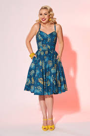 Pinup Couture Audrey Dress In Astrology Print Pinup Couture Pinup Girl Clothing Audrey Dress