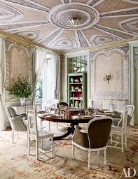 Round pedestal dining table is an alternative model of the ordinary round dining table that can be chosen to improve the way a dining room look. Decorating With Pedestal Tables Architectural Digest