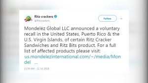 Ritz Crackers Products Recalls Certain Products Due To Salmonella Concerns