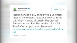 ritz crackers products recalls certain products due to salmonella concerns