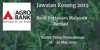 Jawatan kosong, kerja kosong, agro bank, julai 2016, job vacancy, vacancies, career, kerajaan, government, badan berkanun, kl, kuala lumpur. Bank Pertanian Malaysia Berhad Jawatan Kosong Agrobank 18 26 May 2019 Job Jawatan Kosong