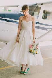 Colorful Wedding Shoes Short Wedding Dress Tea Length Wedding Dress Tea Length Wedding Dresses Lace