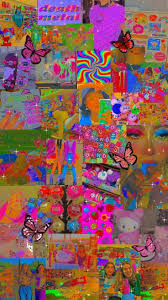 50 pcs indie/kidcore wall collage digital download. Indie Kid Kid Core Aesthetic Wallpaper Retro Wallpaper Wallpaper Iphone Cute Hippie Wallpaper