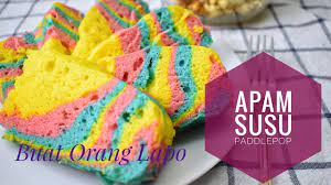 Sajian sedapilustrasi kue apem gula merah kukus. Apam Susu Paddle Pop Gebu Youtube