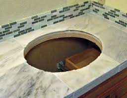 Each type of stone has its own set of pros and cons. Full Bathroom Remodel Part 7 Tile Counter With Sink