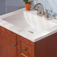 Glacier Bay Lancaster 24 In W X 19 In D Bathroom Vanity In Amber With Cultured Marble White Vanity Top Lc24p2com Am The Home Depot Vanity Top Cultured Marble Vanity Top White Vanity