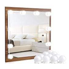 Hollywood style led vanity mirror lights kit with 10 dimmable light bulbs for makeup dressing table and power supply plug in lighting fixture strip, vanity mirror light, white (no mirror included) 4.6 out of 5 stars. Buy Vanity Lights For Mirror Hollywood Style Led Vanity Mirror Lights Kit With Dimmable Light Bulbs For Makeup Dressing Table Mirror And Usb Power Supply Plug In Lighting Fixture Strip 10