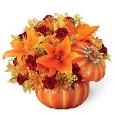 Cheap fall flowers to plant. Days Of Autumn Pumpkin Bouquet At Send Flowers