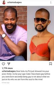 Uche maduagwu comes to daniella okeke defense, also fights for damilola adegbite (2) (3) (4). I Have Been Gay Before You Were Born Informone