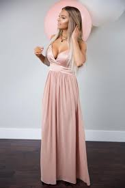 Leave Them Speechless Dress Dusty Blush