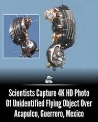 Striking new UFO sighting has emerged from Acapulco, Guerrero, Mexico.  Scientists have captured a 4K HD photograph of an unidentified flying  object hovering in the skies, sparking global curiosity and debate. The