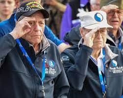 Wwii Veterans Salute During D Day Ceremony Wwii Veterans Wwii Inspiring Videos