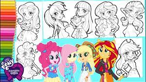 Gambar berikut adalah gambar mewarnai hewan, yaitu kuda poni. Coloring My Little Pony All Equestria Girls Compilation Mewarnai Kuda Poni Compilation Youtube