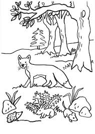 Fuchse Fuchs Igel Hase Und Maus Zum Ausmalen Ausmalen Elch Kunst Ausmalbild