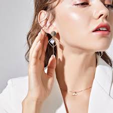 Silver/Gold Oblique Edgy Ear Pin