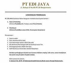 Lowongan kerja lowongan kerja cleaning service kereta api terbaru april 2021, terimakasih telah mengirim lamaran pada lowongan kerja cleaning service kereta api terbaru april 2021 diatas, untuk melihat lowongan kerja lainnya silahkan gunakan kotak pencarian untuk menemukan posisi yang anda butuhkan. Loker Di Banjarmasin Kota Atmago Warga Bantu Warga