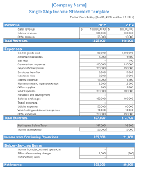 Single Step Income Statement Definition Explanation Example And Template Pdf And Excel Income Statement Statement Template Financial Statement