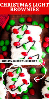 Why should cookies get all the decorating love during the holiday season? Christmas Light Brownies Big Bear S Wife