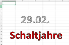 Beispiele zur anwendung dieser regeln: Schaltjahre In Excel Berechnen Der Tabellenexperte