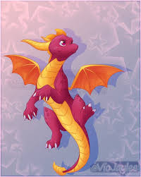 A Special Dragon Boy Spyro And Cynder Dragon Coloring Page Dragon Art