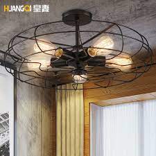 Vintage American Personalized Bar Counter Electric Fan Ceiling Light Ceiling Lights Cheap Ceiling Lights Ceiling Fan