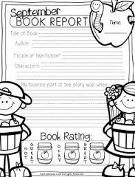 These grade 1 reading comprehension exercises focus on specific comprehension topics such as comparing and contrasting, the main idea of a text, sequencing, characters, setting and fact. September Book Reports Freebie 4 Different Book Reports Book Report 1st Grade Books 1st Grade Writing