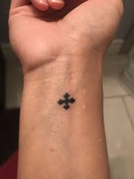 Tattoo done in different colors: Pin On Cross Tattoo