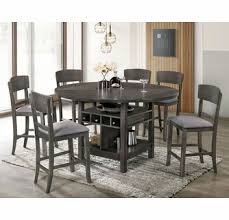 An extendable dining table and chairs can be a great tool for taking on unexpected guests or pleasant company and making more room for everyone on short notice. Stacie Gray Extendable Counter Height Table By Furniture Of America
