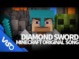 Diamond Sword Original Minecraft Song Minecraft Animation Youtube Minecraft Songs Songs Minecraft Music