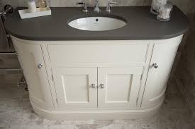 It actually relaxes me, where neutral rooms make me feel anxious. Curved Bathroom Vanity Unit Mark Butterfield Furniture