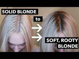 Diy Root Smudge X2f Shadow Root Soften Roots On Solid Blonde Youtube Hair Shadow Dark Roots Blonde Hair Roots Hair