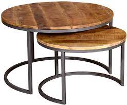 Find diamond crush coffee table, crushed velvet coffee table, floating crystal coffee table, black sparkle coffee tables, leather coffee tables, cheap mirrored coffee tables for sale in uk. Vida Living Savannah Industrial Round Nest Of 2 Coffee Tables Cfs Furniture Uk