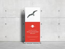 Free Branding Standee Roll Up Stand Mockup Psd In 2020 Roll Up Design Free Mockup Branding