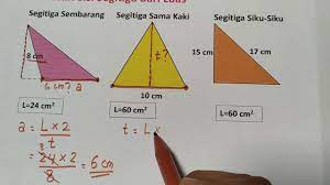 Cara mencari luas segitiga tidak beraturan dapat diperoleh dengan memanfaatkan fungsi sinus. Mencari Alas Dan Tinggi Segitiga 2 Youtube